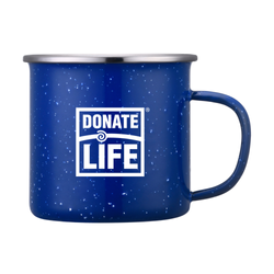 Image of 16 oz Donate Life Enamel Camp Mug