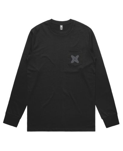 Image of Unisex Ascolour Long Sleeve Pocket Tee
