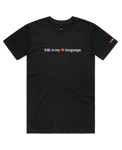 Image of SQL is my <3 Language T-Shirt