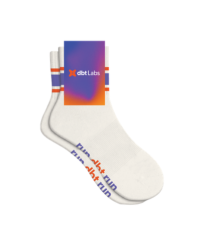 Image of run dbt run Quarter Athletic Socks
