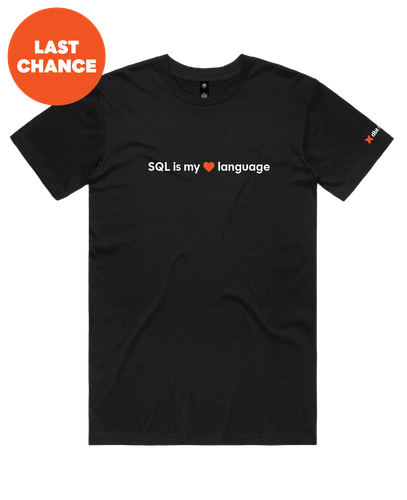 Image of SQL is my <3 Language T-Shirt