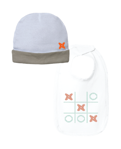 Image of Baby Bib & Beanie