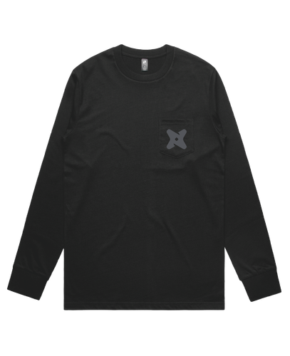 Image of Unisex Ascolour Long Sleeve Pocket Tee