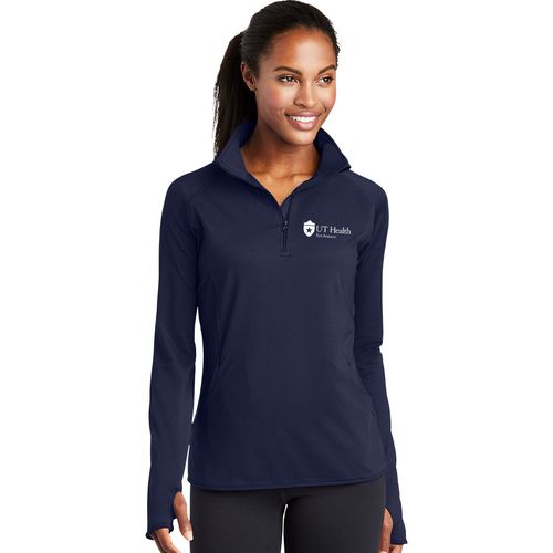 Sport-Tek® Ladies Sport-Wick® Stretch 1/2-Zip Pullover. LST850 image thumbnail