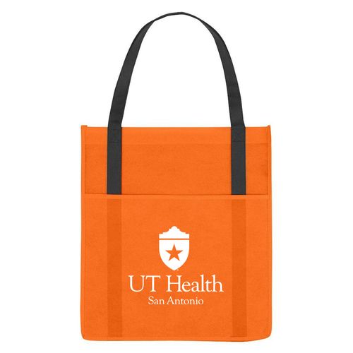 Non-Woven Shopper's Pocket Tote Bag One Color image thumbnail