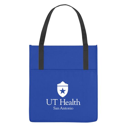 Non-Woven Shopper's Pocket Tote Bag One Color image thumbnail