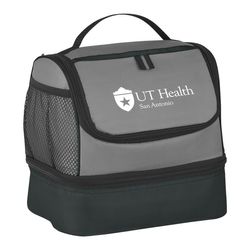 Image of Two Compartment Lunch Pail Bag One Color