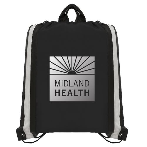 Klondike - Drawstring Backpack - 210D Polyester - Metallic imprint image thumbnail