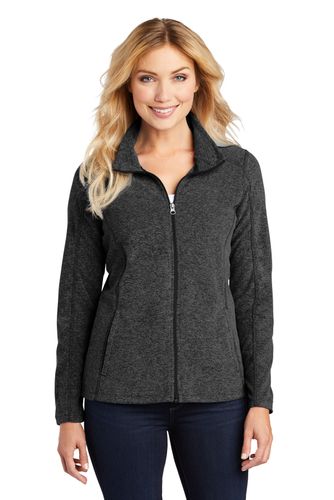Port Authority Ladies Heather Microfleece Full-Zip Jacket image thumbnail