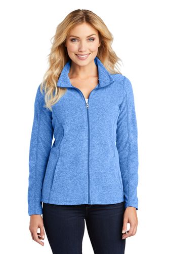 Port Authority Ladies Heather Microfleece Full-Zip Jacket image thumbnail
