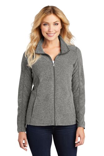 Port Authority Ladies Heather Microfleece Full-Zip Jacket image thumbnail