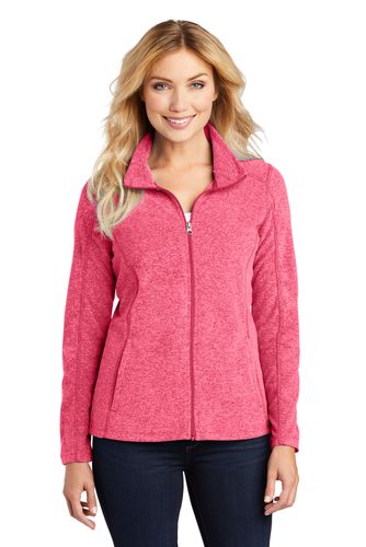 Port Authority Ladies Heather Microfleece Full-Zip Jacket image thumbnail