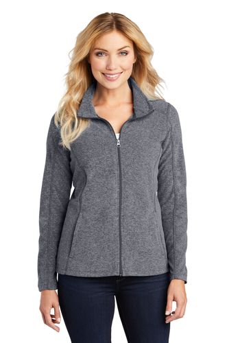 Port Authority Ladies Heather Microfleece Full-Zip Jacket image thumbnail