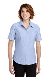 Image of Port Authority Ladies Short Sleeve Oxford Shirt