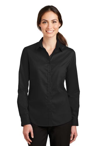 Port Authority Ladies Long Sleeve Twill Shirt image thumbnail