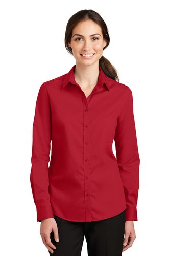 Port Authority Ladies Long Sleeve Twill Shirt image thumbnail