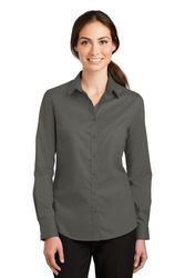 Image of Port Authority Ladies Long Sleeve Twill Shirt