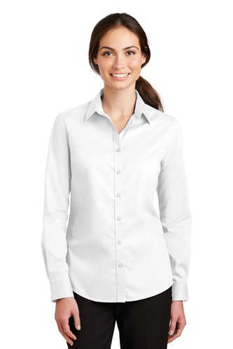 Port Authority Ladies Long Sleeve Twill Shirt image thumbnail