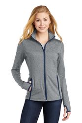 Image of Sport-Tek Ladies Stretch Contrast Full-Zip Jacket