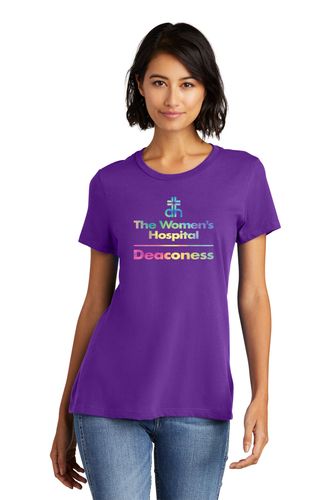District Women's Short Sleeve Tee - Full Front TWH Tie-Dye Print image thumbnail