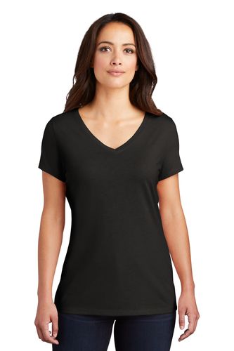 District Women's Triblend V-Neck Tee - Embroidered Logo image thumbnail