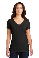 Image of District Women's Triblend V-Neck Tee - Embroidered Logo