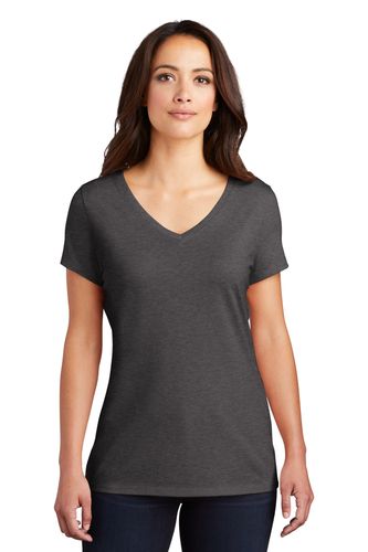 District Women's Triblend V-Neck Tee - Embroidered Logo image thumbnail