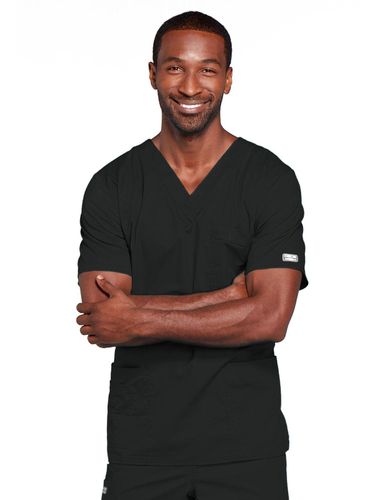 Cherokee Core Stretch Unisex Four-Pocket V-Neck image thumbnail
