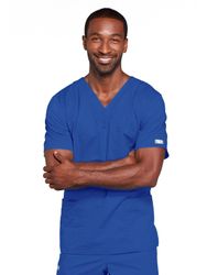 Image of Cherokee Core Stretch Unisex Four-Pocket V-Neck