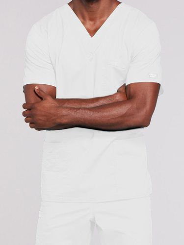 Cherokee Core Stretch Unisex Four-Pocket V-Neck image thumbnail