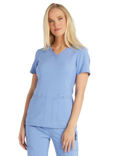 Cherokee iFlex Women's Knit Panel V-Neck image thumbnail