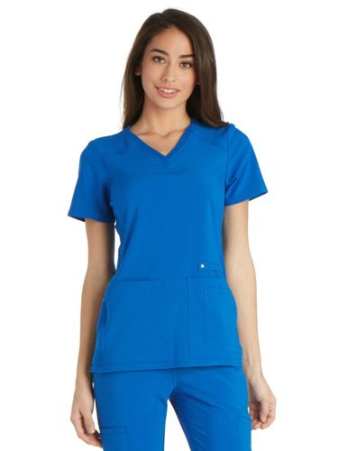 Cherokee iFlex Women's Knit Panel V-Neck image thumbnail