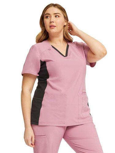Cherokee iFlex Women's Knit Panel V-Neck image thumbnail