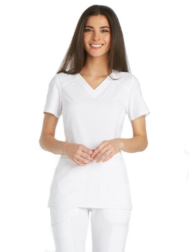 Cherokee iFlex Women's Knit Panel V-Neck image thumbnail
