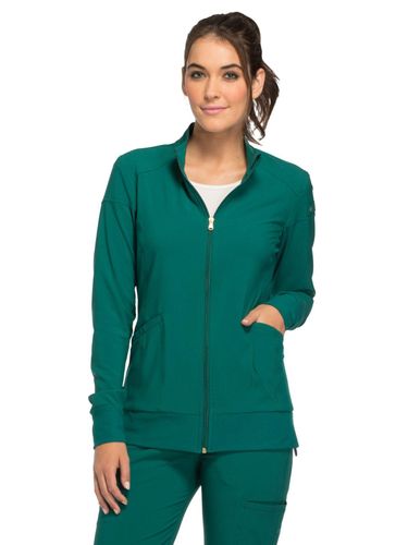 Cherokee iFlex Ladies 2 Pocket Zip Front Jacket image thumbnail