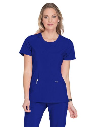 Infinity Women's Stretch Panel Round Neck Top image thumbnail