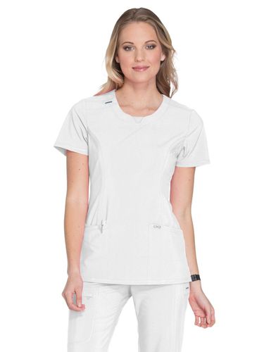 Infinity Women's Stretch Panel Round Neck Top image thumbnail