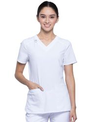 Image of Infinity 2 Pocket Princess Seams V-Neck Top