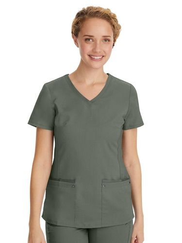 Healing Hands Purple Label Women's Stylish V-Neck image thumbnail