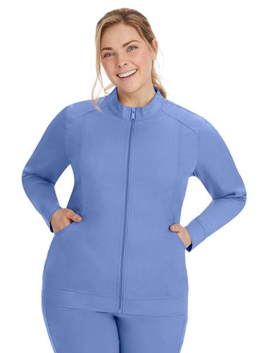 Healing Hands Purple Label Women's Mandarin Collar Scrub Jacket image thumbnail