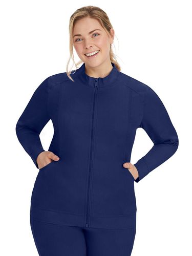 Healing Hands Purple Label Women's Mandarin Collar Scrub Jacket image thumbnail