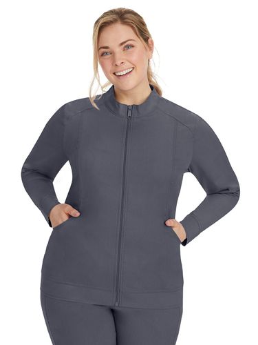 Healing Hands Purple Label Women's Mandarin Collar Scrub Jacket image thumbnail