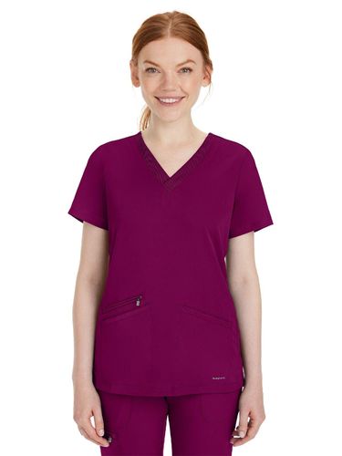 Healing Hands Works Women's Rib V-Neck image thumbnail
