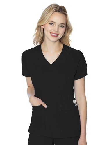 Med Couture Touch Women's 6-Pocket Raglan Top image thumbnail