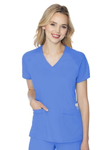 Med Couture Touch Women's 6-Pocket Raglan Top image thumbnail
