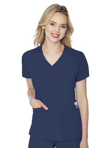 Med Couture Touch Women's 6-Pocket Raglan Top image thumbnail