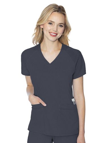 Med Couture Touch Women's 6-Pocket Raglan Top image thumbnail