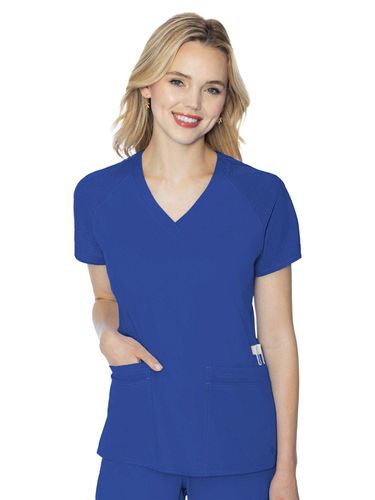Med Couture Touch Women's 6-Pocket Raglan Top image thumbnail