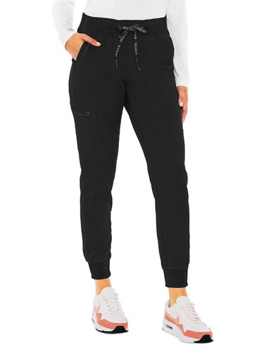 Med Couture Touch Women's 5-Pocket Rib-Knit Waistband Pant image thumbnail