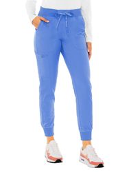 Image of Med Couture Touch Women's 5-Pocket Rib-Knit Waistband Pant